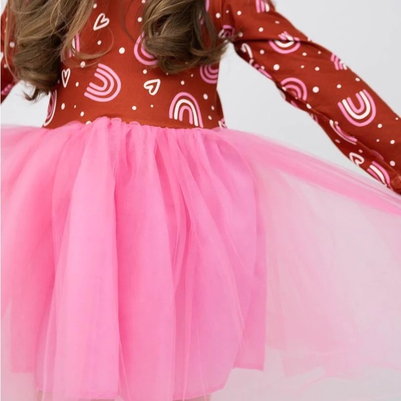 Other - Pink and Red Rainbow girls tutu dress